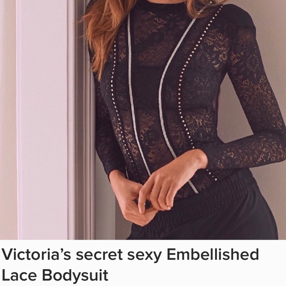Victoria’s Secret Very Lace Sexy BODYSUIT NEW - Picture 4 of 7